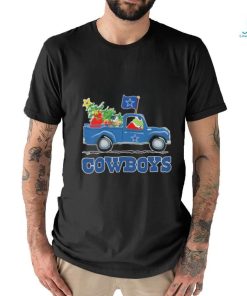 Grinch hat santa car Dallas Cowboys flag shirt
