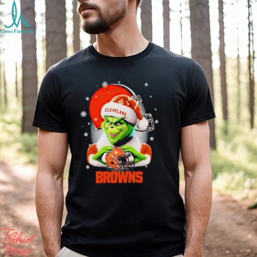 Grinch love Cleveland Browns Christmas Shirt