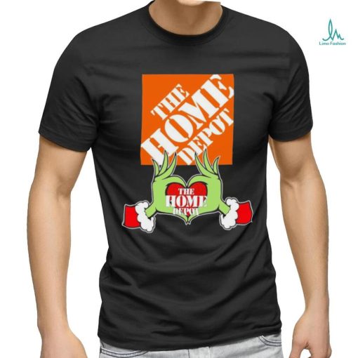 Grinch santa love The Home Depot logo christmas shirt