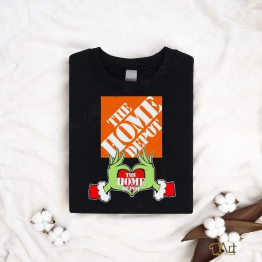 Grinch santa love The Home Depot logo christmas shirt
