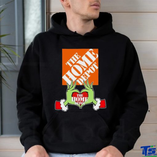 Grinch santa love The Home Depot logo christmas shirt