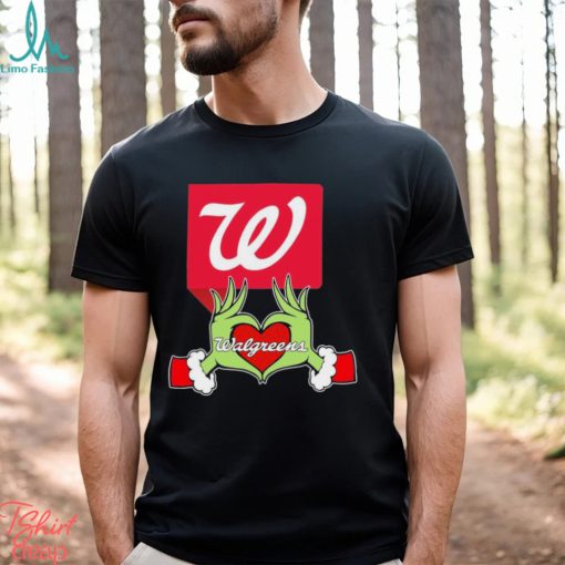 Grinch santa love Walgreens merry christmas shirt