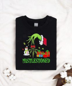 Grinch santa mistlestoned christmas shirt
