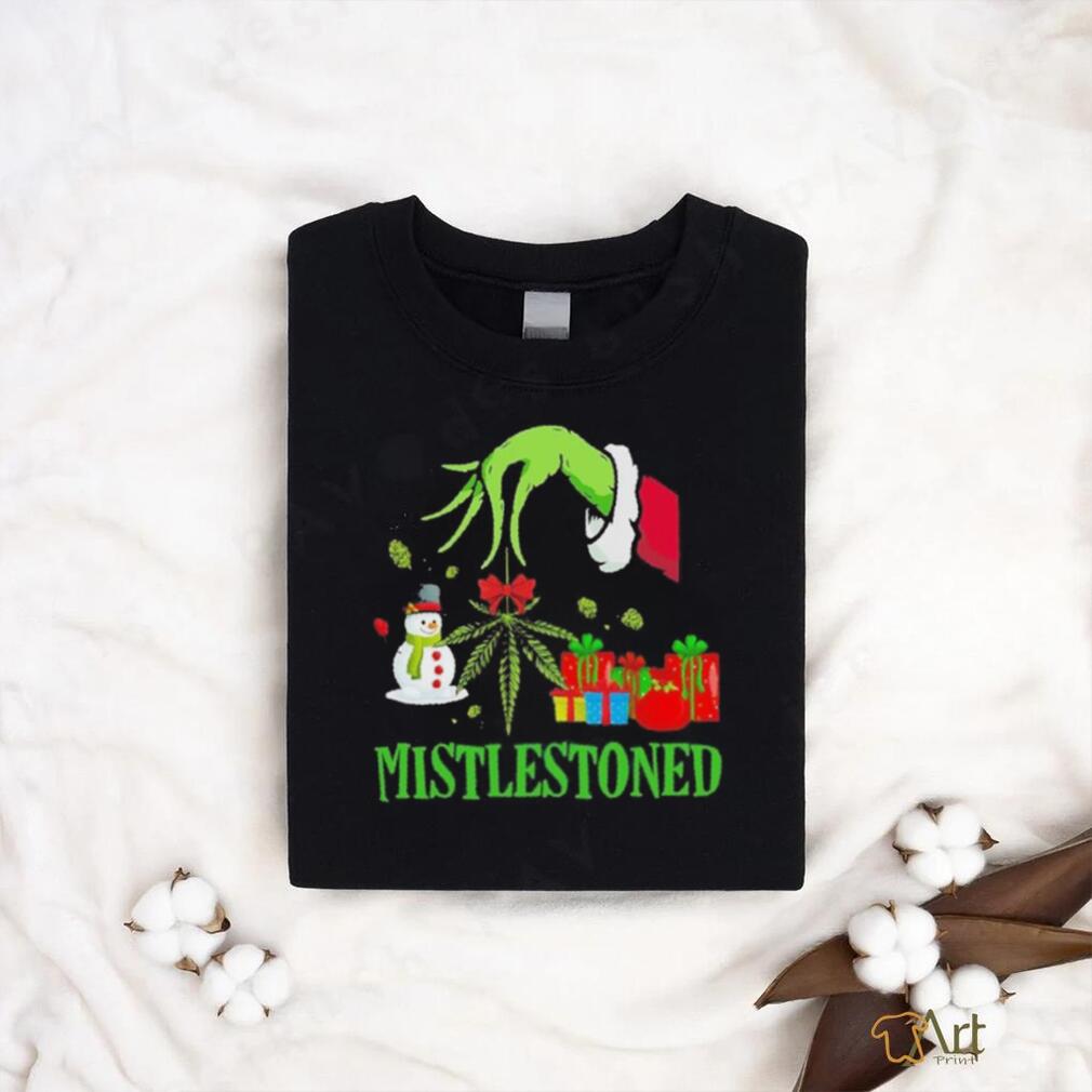 Grinch santa mistlestoned christmas shirt Grinch santa mistlestoned christmas shirt