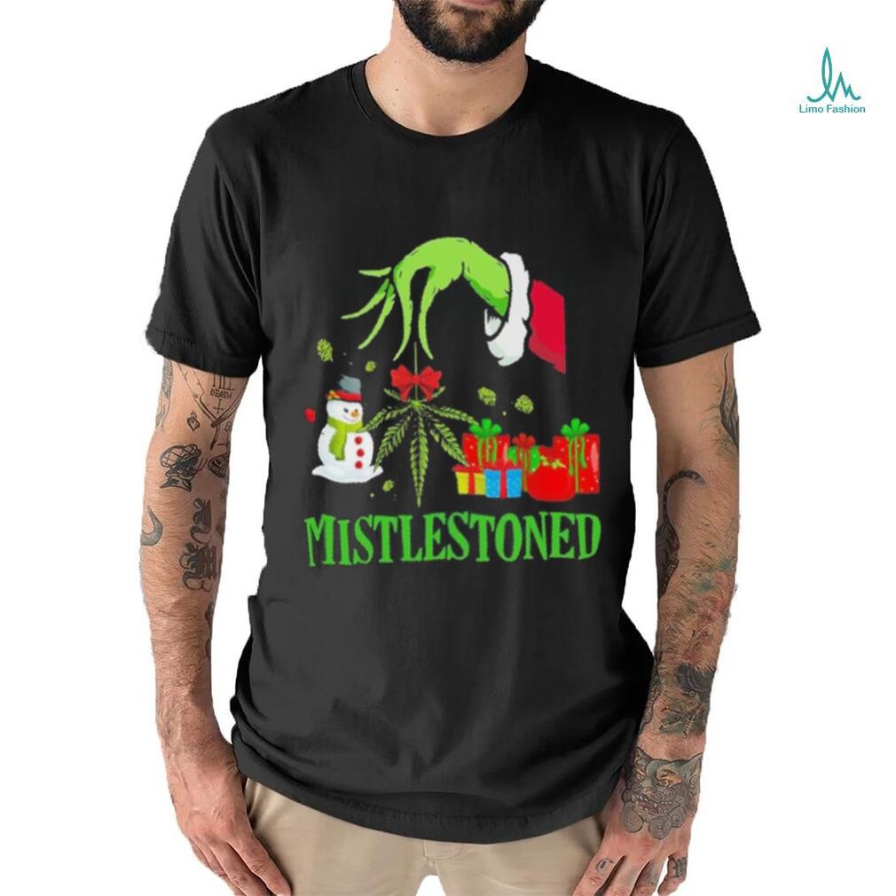 Grinch santa mistlestoned christmas shirt Grinch santa mistlestoned christmas shirt