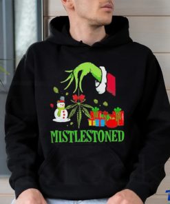 Grinch santa mistlestoned christmas shirt
