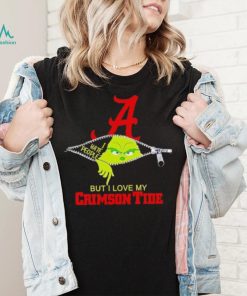 Grinch zipper I hate people but I love my Alabama Crimson Tide shirt