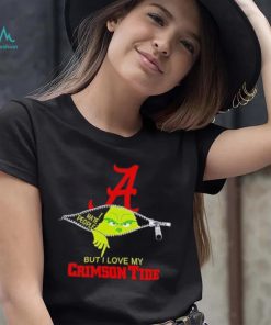 Grinch zipper I hate people but I love my Alabama Crimson Tide shirt