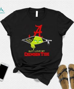 Grinch zipper I hate people but I love my Alabama Crimson Tide shirt