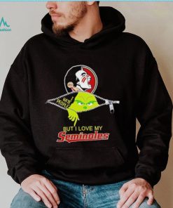 Grinch zipper I hate people but I love my Florida State Seminoles shirt