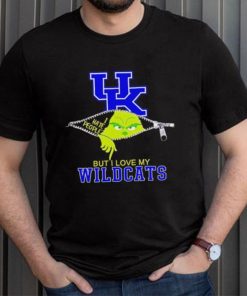 Grinch zipper I hate people but I love my Kentucky Wildcats shirt