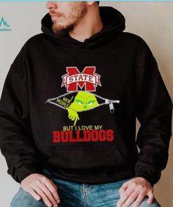 Grinch zipper I hate people but I love my Mississippi State Bulldogs shirt