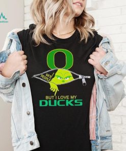 Grinch zipper I hate people but I love my Oregon Ducks shirt