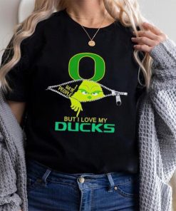 Grinch zipper I hate people but I love my Oregon Ducks shirt