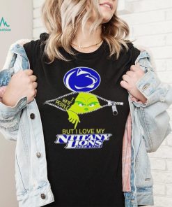 Grinch zipper I hate people but I love my Penn State Nittany Lions shirt
