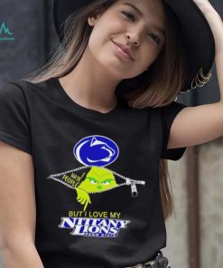 Grinch zipper I hate people but I love my Penn State Nittany Lions shirt