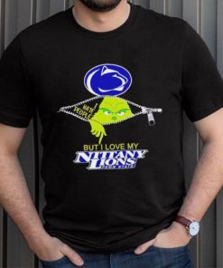 Grinch zipper I hate people but I love my Penn State Nittany Lions shirt