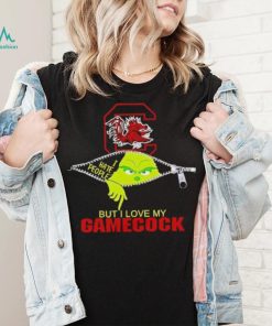 Grinch zipper I hate people but I love my South Carolina Gamecocks shirt