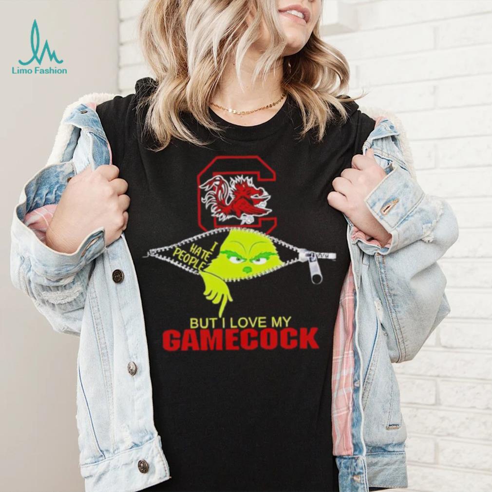Grinch zipper I hate people but I love my South Carolina Gamecocks shirt Grinch zipper I hate people but I love my South Carolina Gamecocks shirt