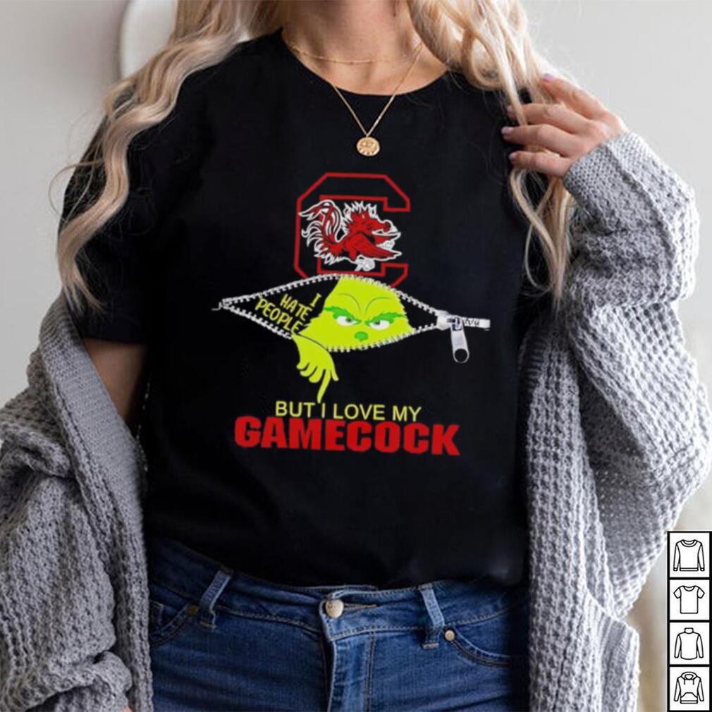 Grinch zipper I hate people but I love my South Carolina Gamecocks shirt Grinch zipper I hate people but I love my South Carolina Gamecocks shirt