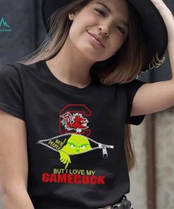 Grinch zipper I hate people but I love my South Carolina Gamecocks shirt