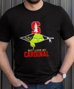 Grinch zipper I hate people but I love my Stanford Cardinal shirt