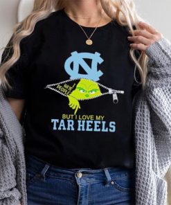 Grinch zipper I hate people but I love my Tar Heels shirt