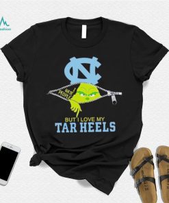 Grinch zipper I hate people but I love my Tar Heels shirt