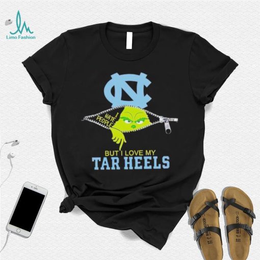 Grinch zipper I hate people but I love my Tar Heels shirt