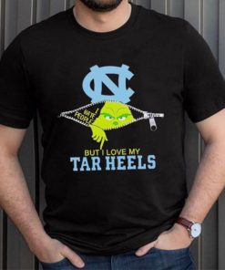 Grinch zipper I hate people but I love my Tar Heels shirt