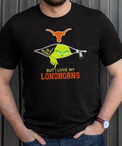 Grinch zipper I hate people but I love my Texas Longhorns shirt