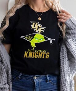 Grinch zipper I hate people but I love my UCF Knights shirt