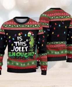 Grinch’s Jolly Mood Ugly Christmas Sweater for a Unique Xmas Party Look