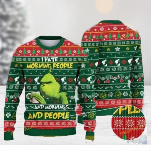 Grinch’s Morning Humbug Ugly Christmas Sweater, The Perfect Funny Xmas Gift