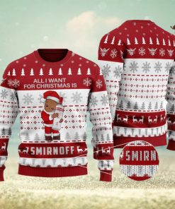 Groot All I Need For Christmas Is Smirnoff Vodka Ugly Christmas Sweater Cute Christmas Gift Ideas