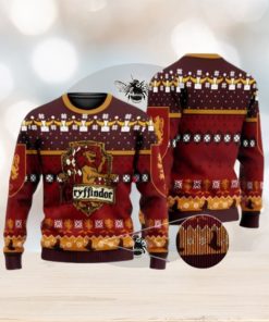 Gryffindor Crest Ugly Christmas Sweater 3D Printed Men And Women Holiday Gift Harry Potter Xmas Gift