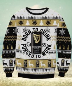 Guinness Born To Drink Christmas Ugly Sweater Gift For Men And Women