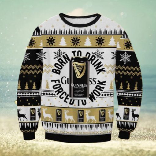 Guinness Born To Drink Christmas Ugly Sweater Gift For Men And Women