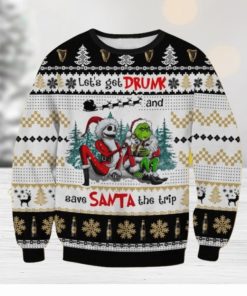 Guinness Get Drunk Christmas Ugly Sweater Gift For Men And Women