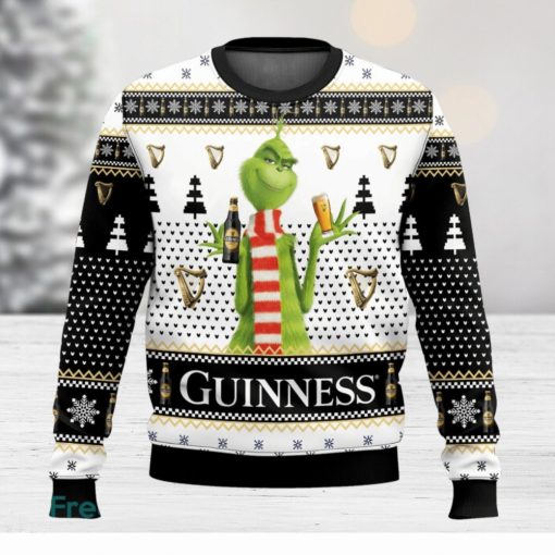 Guinness Grinch Christmas Gift Ugly Sweater 3D All Over printed