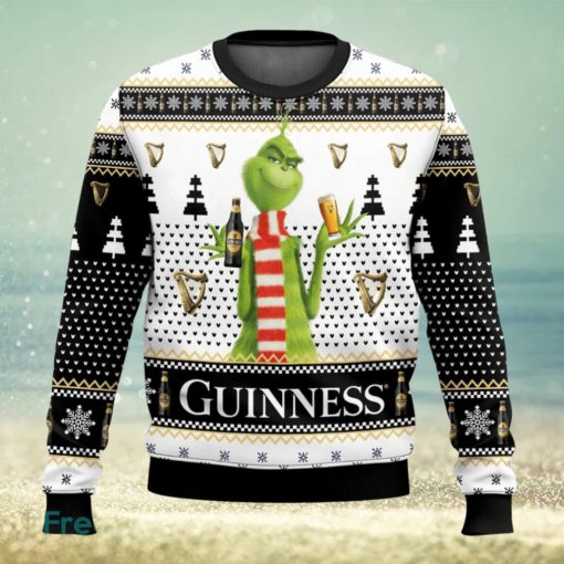 Guinness Grinch Christmas Gift Ugly Sweater 3D All Over printed