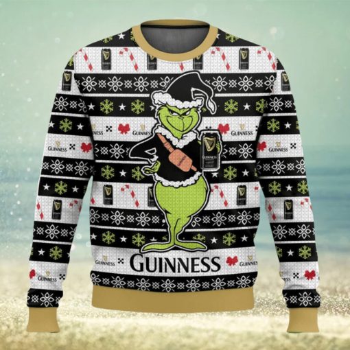 Guinness Grinch Christmas Ugly Sweater Special Gift For Xmas