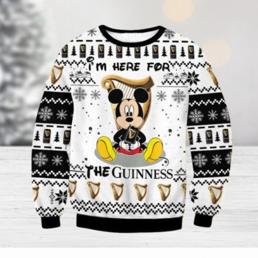 Guinness Mk Here Christmas Ugly Sweater Gift For Men And Women