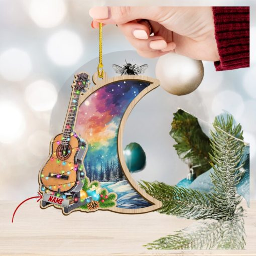 Guitar Personalized Suncatcher Ornament