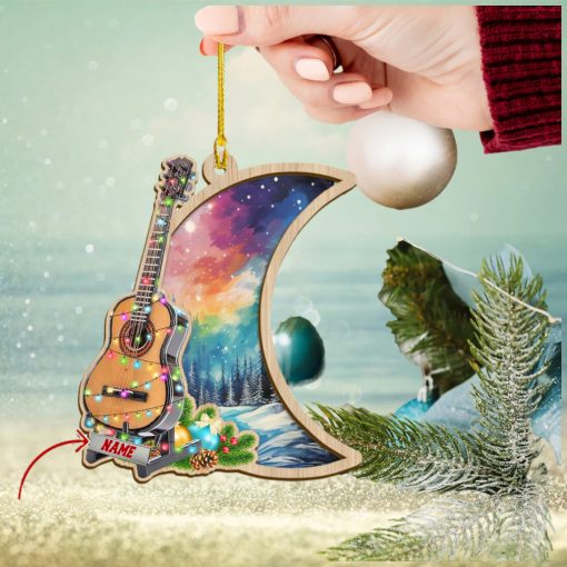 Guitar Personalized Suncatcher Ornament