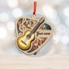 Turtle Heart Personalized Suncatcher Ornament