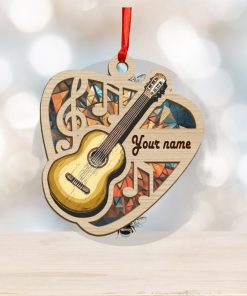 Guitar Pick Personalized Suncatcher Ornament