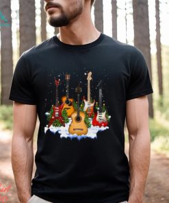 Guitar Santa Hat Christmas Tree Funny Music Loves Xmas shirt, hoodie, sweater, long sleeve and tank top Guitar Santa Hat Christmas Tree Funny Music Loves Xmas shirt