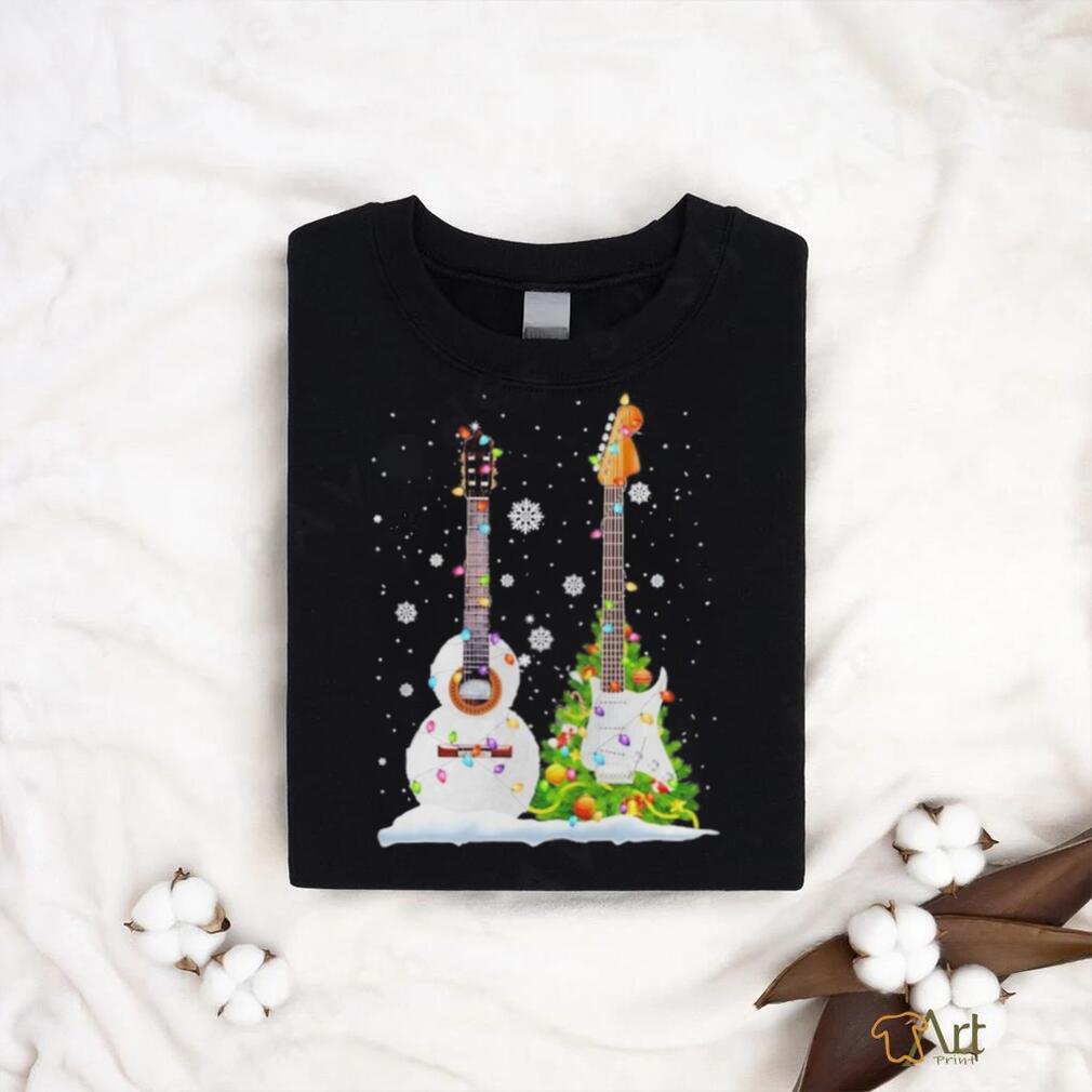 Guitar pine tree merry christmas shirt Guitar pine tree merry christmas shirt