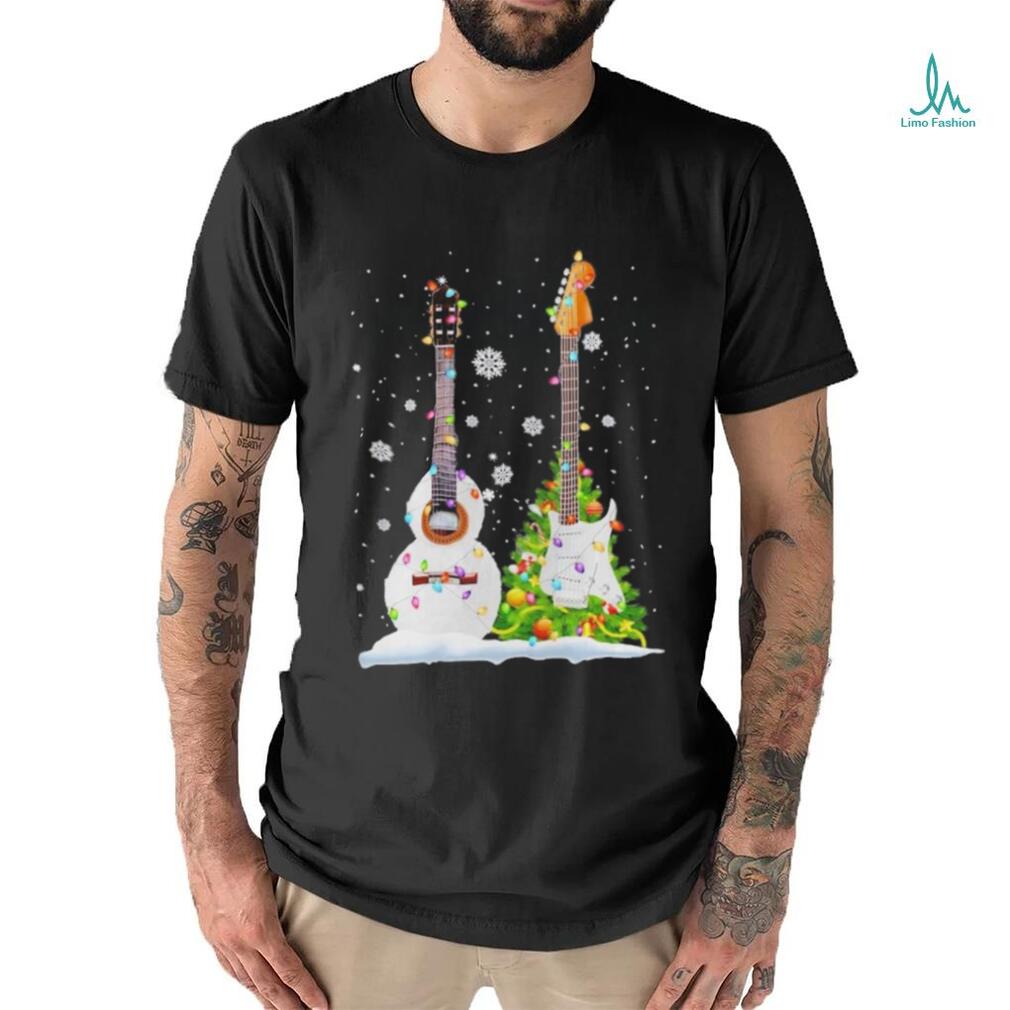 Guitar pine tree merry christmas shirt Guitar pine tree merry christmas shirt